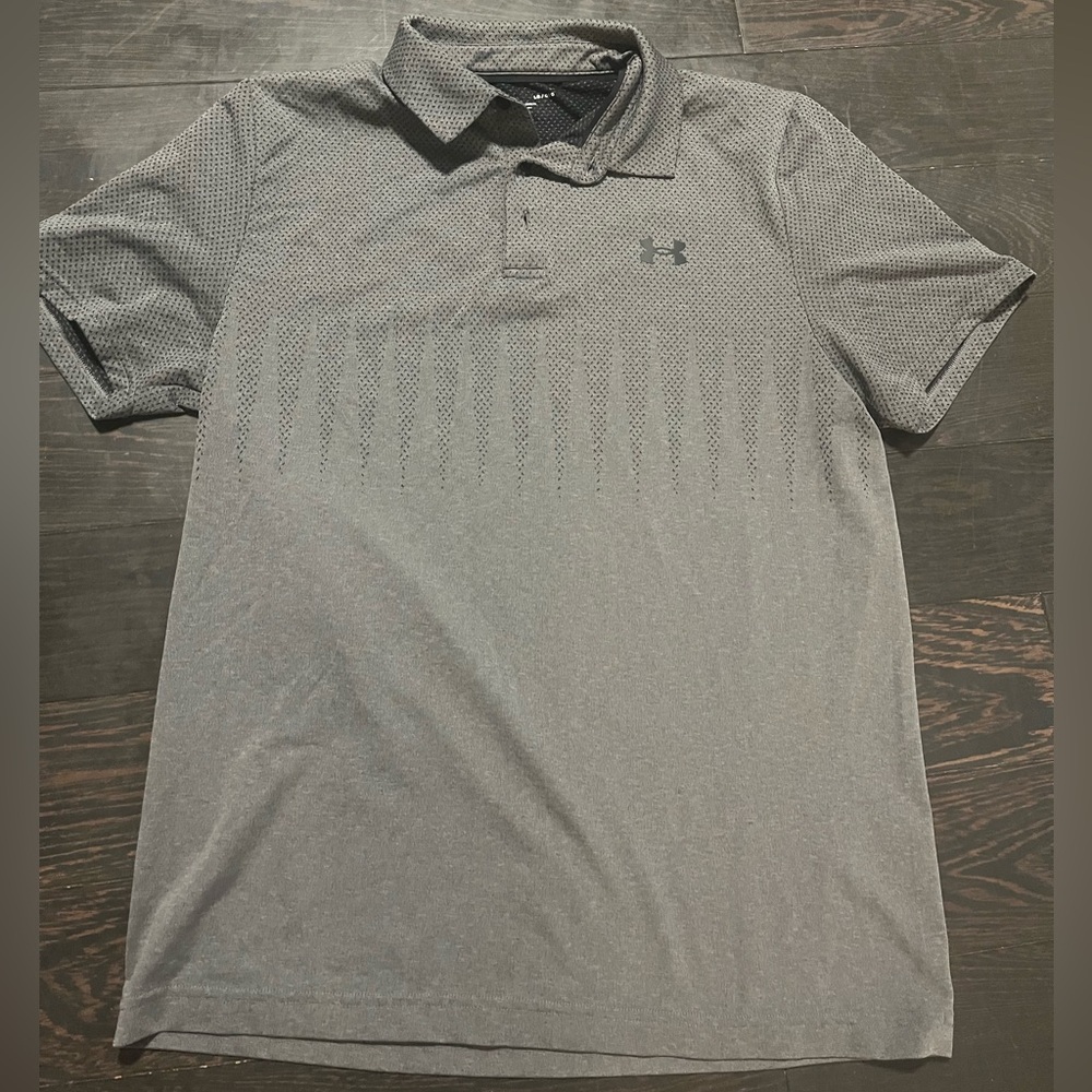 Under Armour Men's Gray Polo Shirt Large